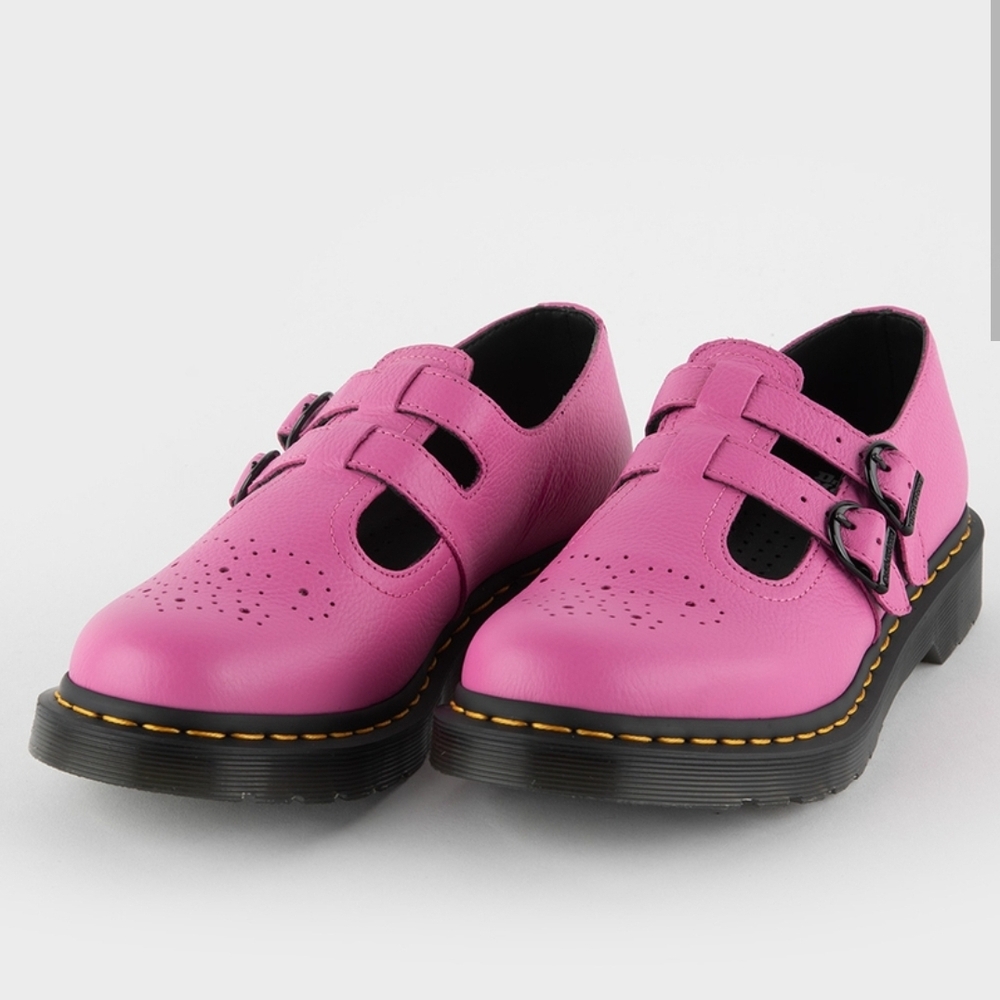Dr. Martens Pink Flats with Chunky Sole